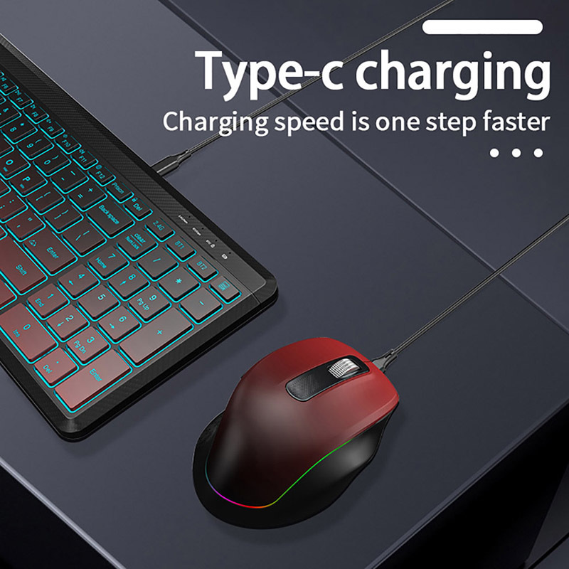 RGB Backlit Silent Wireless Ke - đánh giá và giá Gaming Keyboard And Mouse Combo