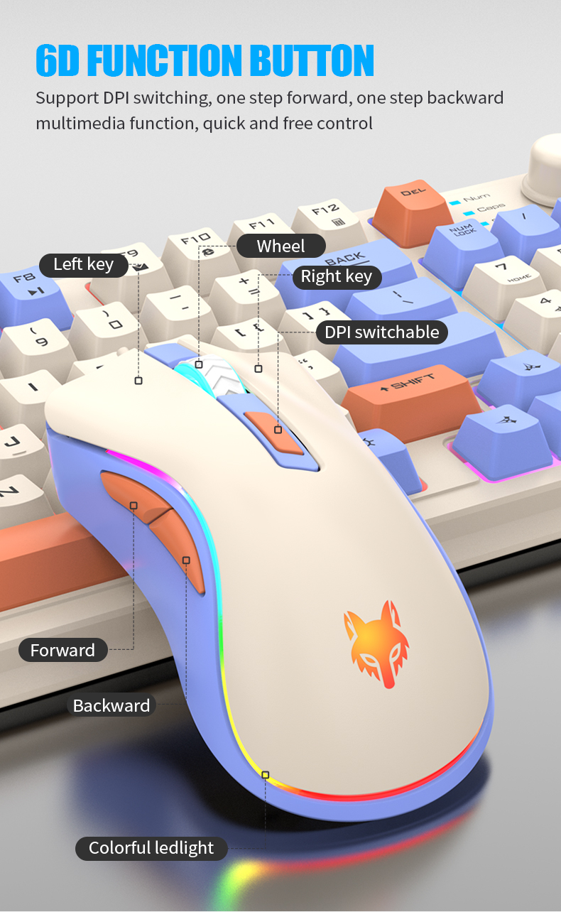 K820 USB Wired Gaming Keyboard - đánh giá và giá Gaming Keyboard And Mouse Set