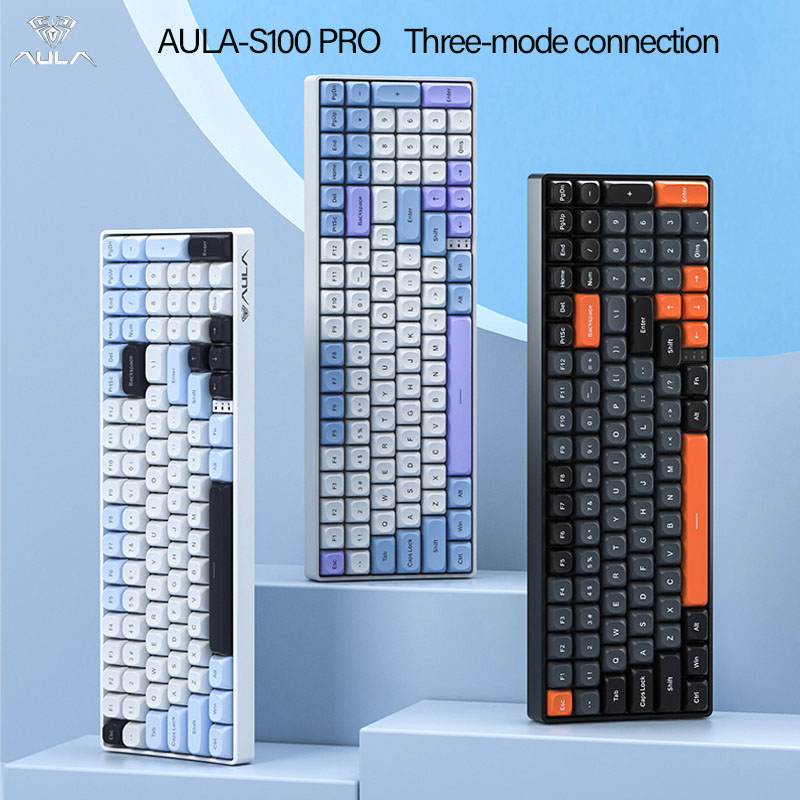 AULA S100Pro Wireless Mechanic - đánh giá và giá Gaming Keyboard Hot Swappable
