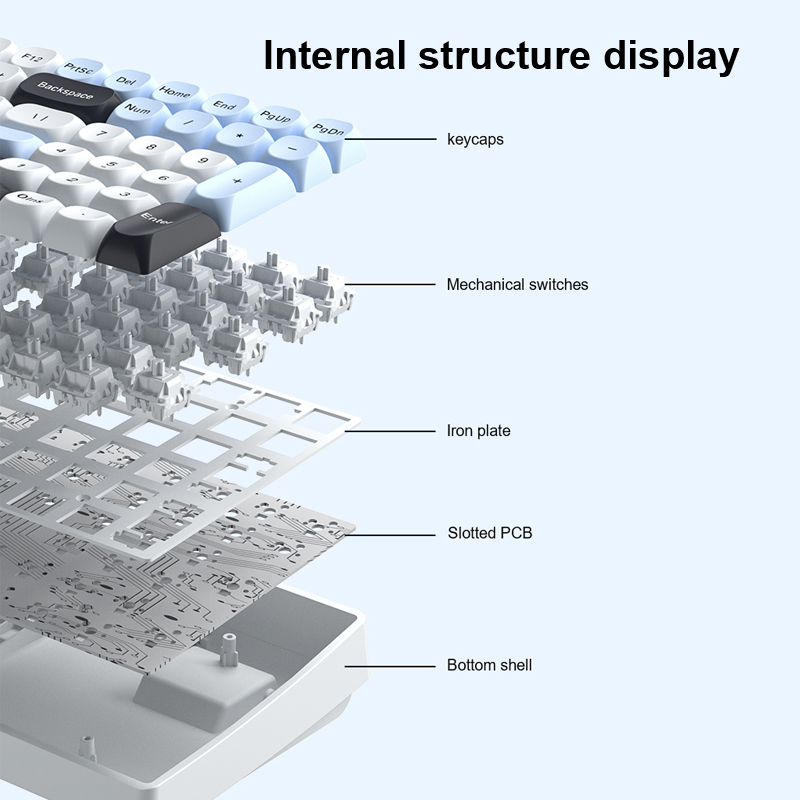AULA S100Pro Wireless Mechanic - đánh giá và giá Gaming Keyboard Hot Swappable