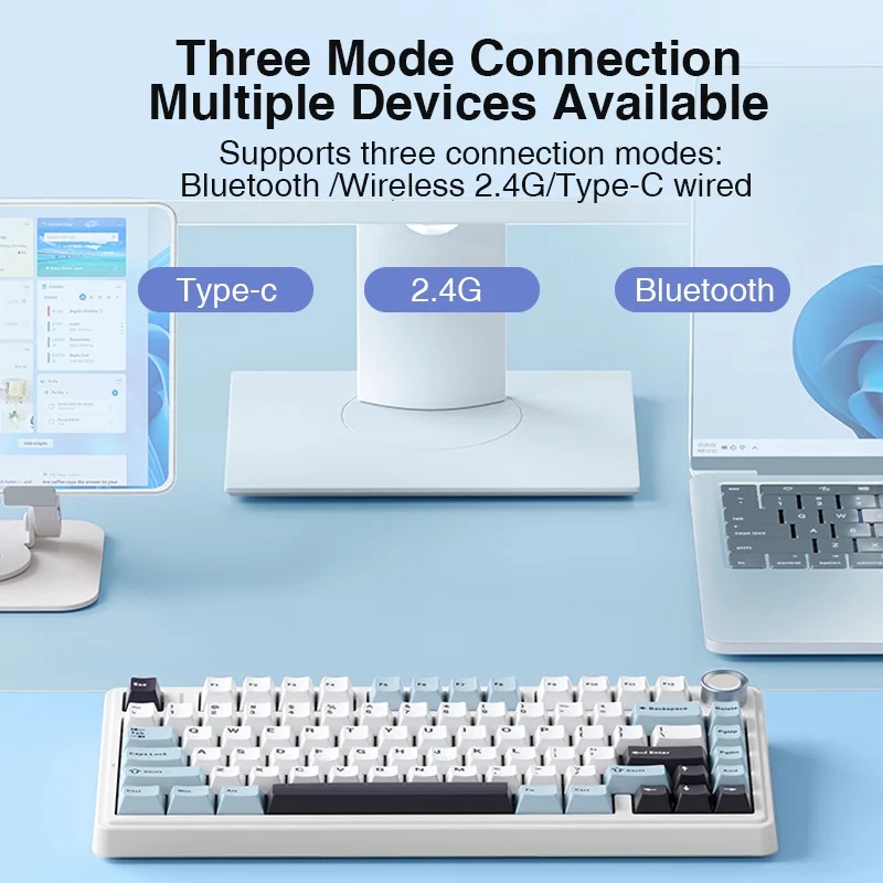 AULA F75 2.4G Wireless/Bluetoo - đánh giá và giá Keyboard Gaming Mac