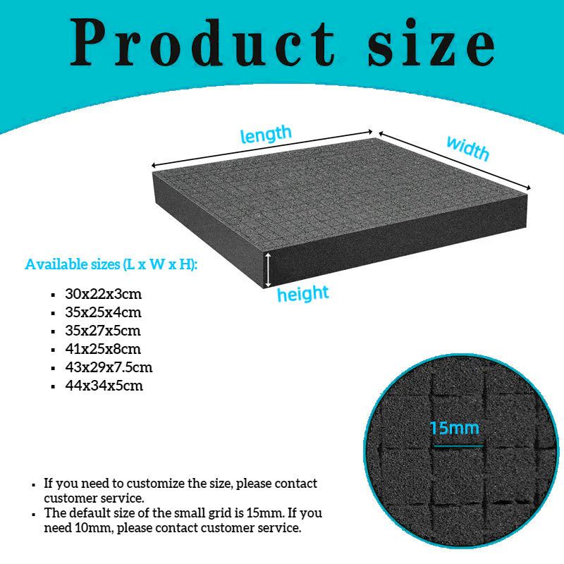 Pre-cut Foam Insert Precorte S - đánh giá và giá Polyurethane Foam Sheet