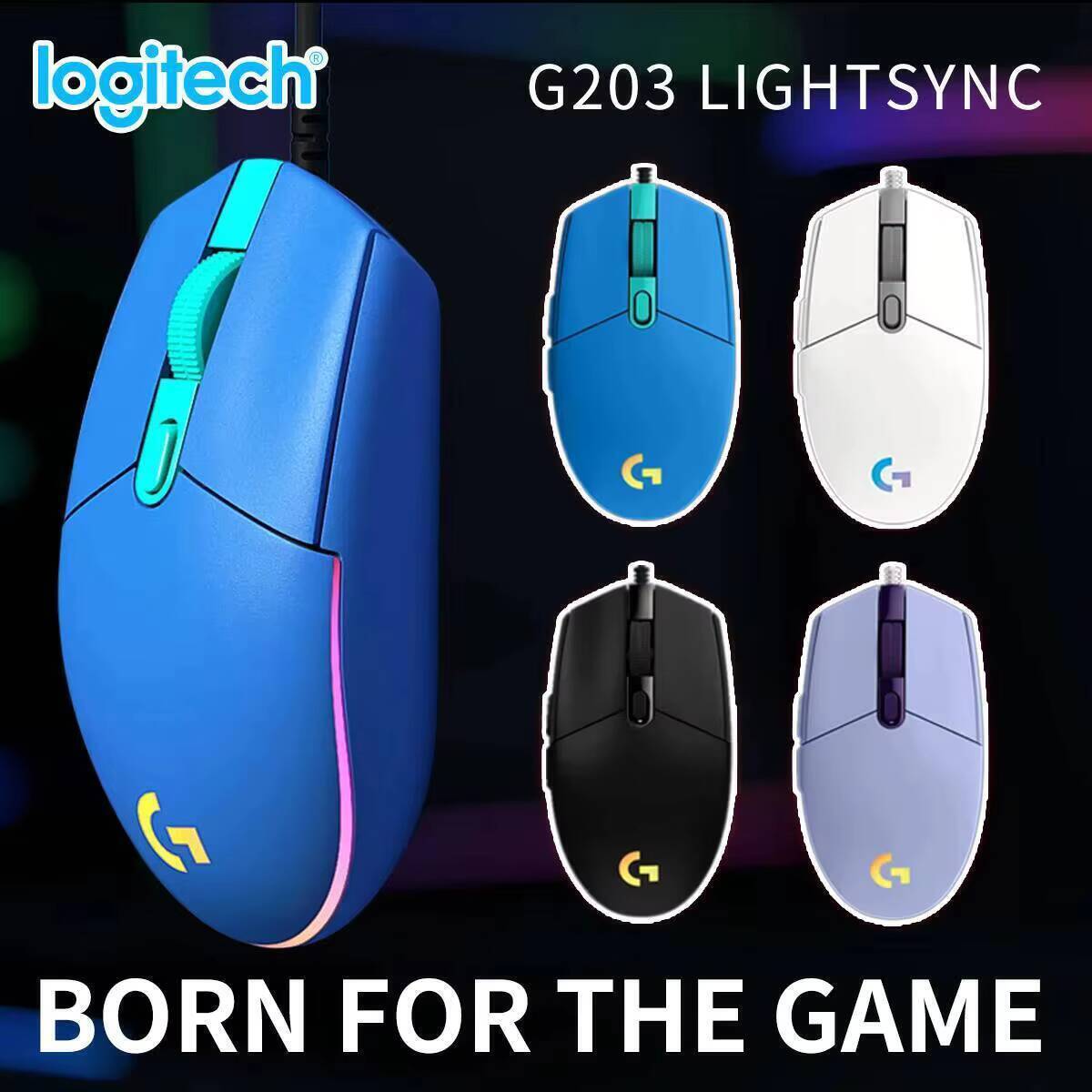 Logitech G203 wired gaming mou - đánh giá và giá Logitech Mouse G203