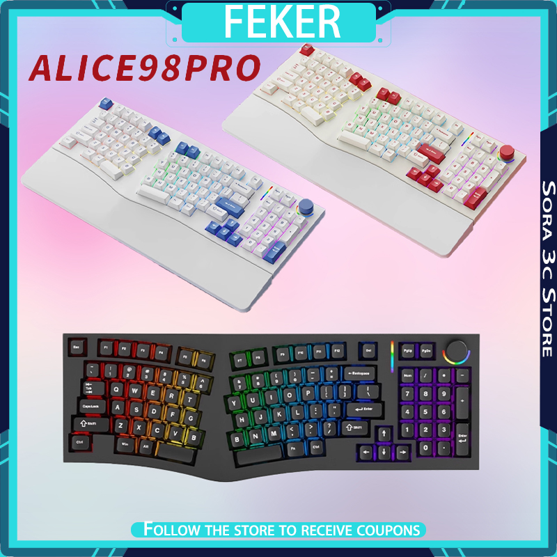 FEKER Alice98pro Mechanical Ke - đánh giá và giá Gaming Keyboard Hot Swappable