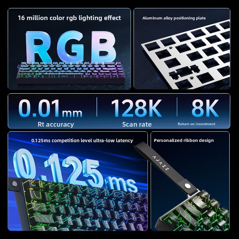 AJAZZ AK680 V2 Magnetic Axis M - đánh giá và giá Gaming Keyboard Hot Swappable