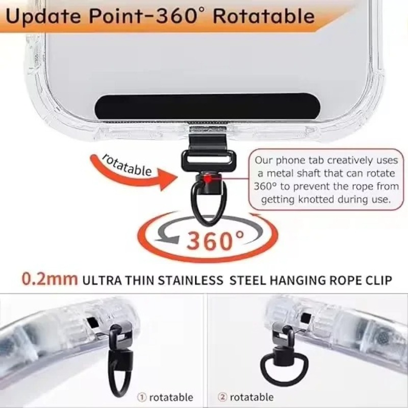 360 Rotating Phone Lanyard Cli - đánh giá và giá Gasket Mount Kit