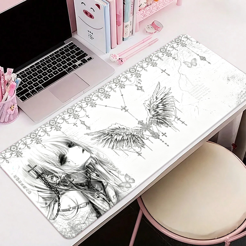 Leather Mousepad Black White A - đánh giá và giá Gaming Keyboard Esports