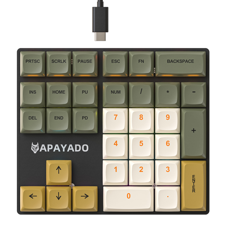 K33 Wired Mechanical Numeric K - đánh giá và giá Gaming Keyboard 1 Hand