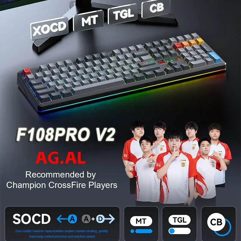 AULA F108 Pro V2 Mechanical Ke - đánh giá và giá Gaming Keyboard Hot Swappable
