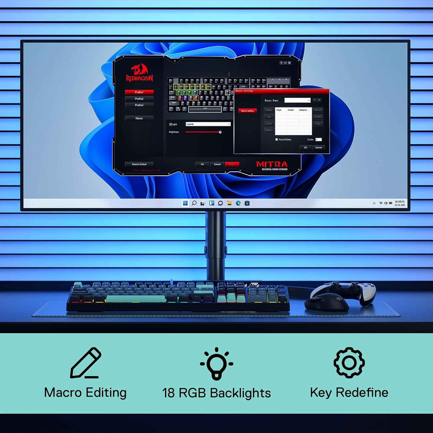 Redragon K582 SE Wired RGB 104 - đánh giá và giá Keyboard Gaming Mac